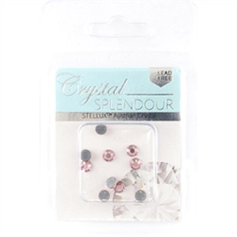 AussieSuperStore Jewellery Making Supplies Stellux HF Flat Backs Light Rose (in 4 sizes) Stellux HF Flat Backs Light Rose (in 4 sizes) | Jewellery Making Beads