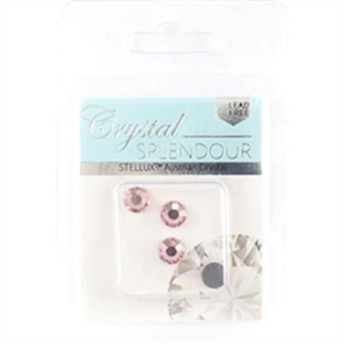 AussieSuperStore Jewellery Making Supplies Stellux HF Flat Backs Light Rose (in 4 sizes) Stellux HF Flat Backs Light Rose (in 4 sizes) | Jewellery Making Beads