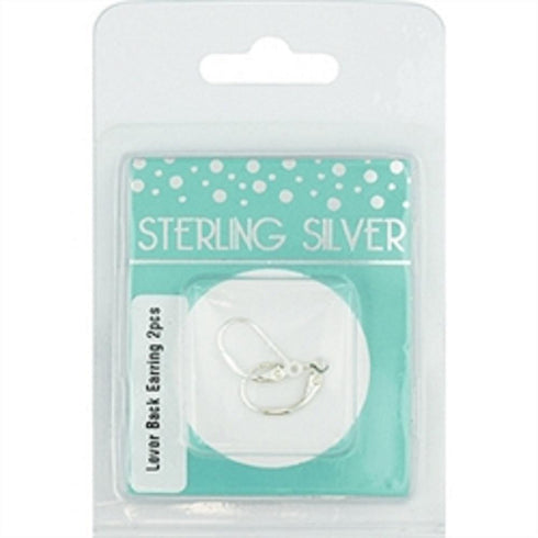 AussieSuperStore Jewellery Making Supplies Sterling Silver Earring Lever Sterling Silver Earring Lever | Jewellery Making Finding Accessories 9323823205782 SS19002
