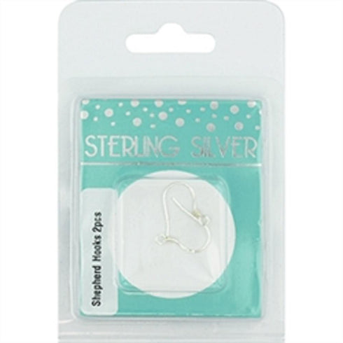 AussieSuperStore Jewellery Making Supplies Sterling Silver Shepherd Hooks Sterling Silver Shepherd Hooks | Jewellery Making Finding Accessories 9323823205775 SS19001