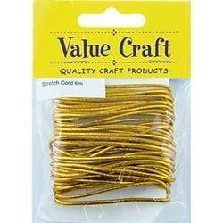 AussieSuperStore Jewellery Making Supplies Stretch Elastic Cord Gold Stretch Elastic Cord Gold | Jewellery Making Supplies 9331468048534 VCEC01