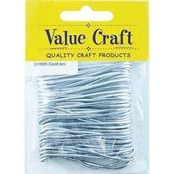 AussieSuperStore Jewellery Making Supplies Stretch Elastic Cord Silver Stretch Elastic Cord Silver | Jewellery Making Supplies 9331468048541 VCEC02