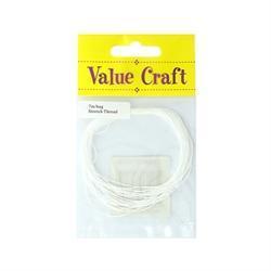 AussieSuperStore Jewellery Making Supplies Stretch Thread White Stretch Thread White | Jewellery Making Supplies Stringing Material 9331468006909 VCSTWH