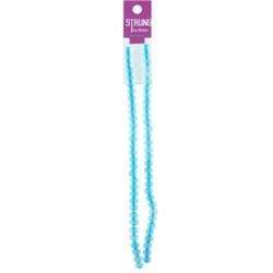 AussieSuperStore Jewellery Making Supplies Strung Beads Glass Squashed Facet Crystal/Blue Strung Beads Glass Squashed Facet | Jewellery Making Beads 9323823187118 BBS2015014