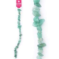 AussieSuperStore Jewellery Making Supplies Strung Beads Stone Chips Jade Green Strung Beads Stone Chips Jade Green | Jewellery Making Beads 9323823179663 BBS2014228