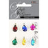 AussieSuperStore Jewellery Making Supplies Style & Grace Red Green Blue Silver Rhinestone Teardrop Pendant Style & Grace Red Green Blue Silver Rhinestone Teardrop Pendant | Jewellery Making Findings | Jewellery Making Supplies 9323823209346 CR20005