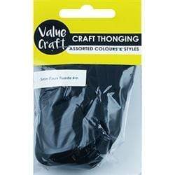 AussieSuperStore Jewellery Making Supplies Suede Thonging Black Suede Thonging Black | Jewellery Making Supplies 9331468048589 VCTH01