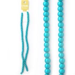 AussieSuperStore Jewellery Making Supplies Turquoise Strung Beads Glass Pearls 6mm (in 7 colors) Strung Beads Glass Pearls 6mm | Jewellery Making Beads Accessories 9323823179403 BBS2014145