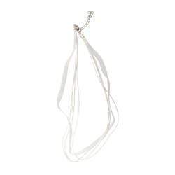 AussieSuperStore Jewellery Making Supplies White JF Necklace and Clasp Ribbon 42cm (in 3 colors) JF Necklace and Clasp Ribbon 42cm | Jewellery Making Accessories 9323823121730 JF806