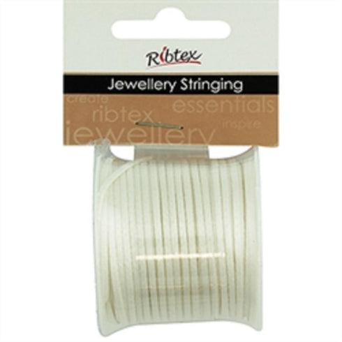 AussieSuperStore Jewellery Making Supplies White JF Nylon Cord (in 4 colours) JF Nylon Cord (in 4 colours) | Jewellery Making Stringing Material | Jewellery Making Supplies 9323823205492 JF19014