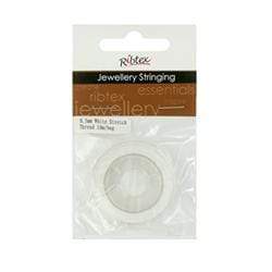 AussieSuperStore Jewellery Making Supplies White JF Stretch Thread 0.5mm (in 3 colors) JF Stretch Thread 0.5mm | Jewellery Making Stringing Material 9323823050993 ST05WH