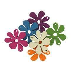 AussieSuperStore Jewellery Making Supplies Wooden Craft Flower Wooden Craft Flower | Craft Wooden Shapes | Laser cut Wooden Shapes 9331468032656 VCKB006