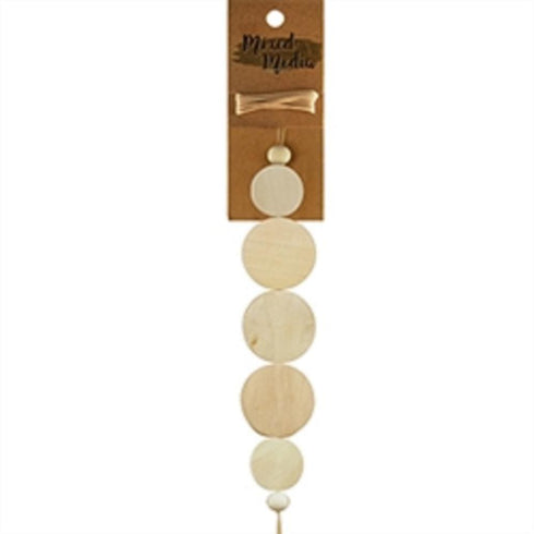 AussieSuperStore Jewellery Making Supplies Wooden Flat Natural Beads Wooden Flat Natural Beads | Jewellery Making Beads | Jewellery Making Supplies 9323823190064 WB2016025