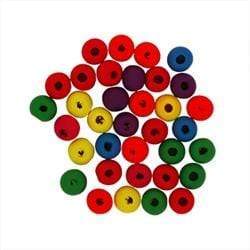 AussieSuperStore Jewellery Making Supplies Wooden Round Fluoro Beads Wooden Round Fluoro Beads |Jewellery Making Beads|Jewellery Making Supplies 9331468039235 VCWB6