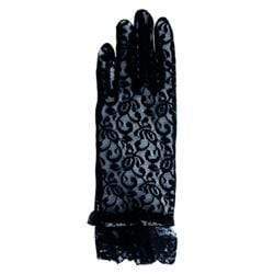 AussieSuperStore Party Essentials Black Lace Gloves 22.5cm (in 2 colors) Lace Gloves 22.5cm | Costume Accessories | Wedding Accessories 9323823161354 WED076