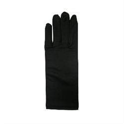 AussieSuperStore Party Essentials Black Stretch Satin Gloves 22.5cm (in 2 colors) Stretch Satin Gloves 22.5cm | Costume Accessories | Wedding Accessories 9323823102395 WED044