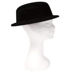 AussieSuperStore Party Essentials Bowler Flocked Hat Bowler Flocked Hat | Party Costumes 9331468029564 PAH110