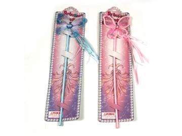 AussieSuperStore Party Essentials Butterfly wand (in 2 colours) Butterfly wand | Costume Accessories | Kids Costume Accessories