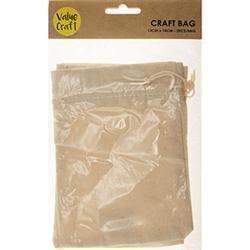 AussieSuperStore Party Essentials Craft Natural Gift Bag 13cm x 18cm Craft Natural Gift Bag 13cm x 18cm | Gift Bags | Christmas Gift Bags 9331468054559 VJY189