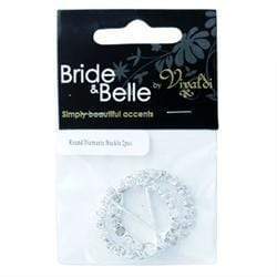AussieSuperStore Party Essentials Diamante Buckle (in 2 styles) Diamante Buckle | Jewellery Making Wedding Accessories | Embellishment