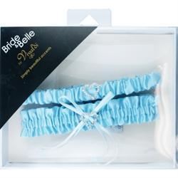 AussieSuperStore Party Essentials Garter Satin and Lace Blue Garter Satin and Lace Blue | Costume Accessories | Wedding Accessories 9323823161385 WED109