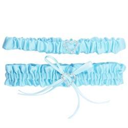 AussieSuperStore Party Essentials Garter Satin and Lace Blue Garter Satin and Lace Blue | Costume Accessories | Wedding Accessories 9323823161385 WED109