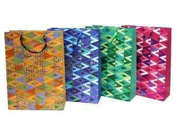 AussieSuperStore Party Essentials Gift Bag Triangle design Xlarge (in 4 colours) Gift Bag Triangle design Xlarge (in 4 colours) | Gift Bag