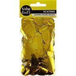 AussieSuperStore Party Essentials Gold Round Party Scatters Round Party Scatters | Party Confetti & Table Scatter Decoration 9331468054603 VJY195