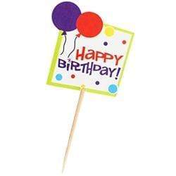 AussieSuperStore Party Essentials Happy Birthday Cake Toppers Happy Birthday Cake Toppers | Kids Birthday Party Invitation & Decoration 9331468058182 VCCT01