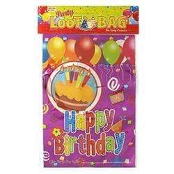 AussieSuperStore Party Essentials Happy Birthday Foil loot bags (in 2 colours) Happy Birthday Foil loot bags | Gift Bags