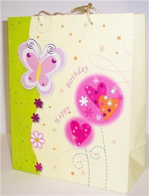 AussieSuperStore Party Essentials Happy Birthday Gift Bag Happy Birthday Gift Bag | Birthday Party Packages | Paper Gift Bag BAG3DBU