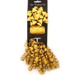 AussieSuperStore Party Essentials Holographic Gold Poly Gift Wrap Bow (in 8 colours) Poly Gift Wrap Bow (in 8 colours) | Gift Wrapping for Wrap 9331468038078 VCPOLY09