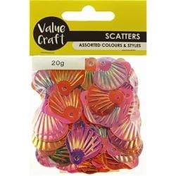 AussieSuperStore Party Essentials Holographic Shells Scatters Holographic Shells Scatters | Party Confetti & Table Scatter Decoration 9331468054528 VJY186