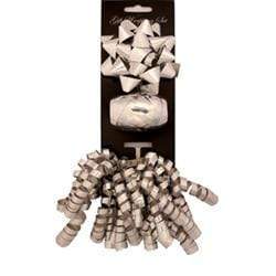 AussieSuperStore Party Essentials Holographic Silver Poly Gift Wrap Bow (in 8 colours) Poly Gift Wrap Bow (in 8 colours) | Gift Wrapping for Wrap 9331468038078 VCPOLY08