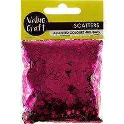 AussieSuperStore Party Essentials Hot Pink Hexagonal Party Scatters (in 3 colors) Hexagonal Party Scatters (in 3 colors) | Party Confetti & Table Scatter Decoration 9331468054566 VJY191