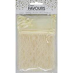 AussieSuperStore Party Essentials Ivory Bomboniere Lace Gift Bags (in 3 colors) Bomboniere Lace Gift Bags (in 3 colors) | Gift Bags | Christmas Gift Bags 9323823195106 FAV17104