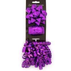 AussieSuperStore Party Essentials Metallic Purple Poly Gift Wrap Bow (in 8 colours) Poly Gift Wrap Bow (in 8 colours) | Gift Wrapping for Wrap 9331468038078 VCPOLY04