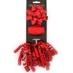AussieSuperStore Party Essentials Metallic Red Poly Gift Wrap Bow (in 8 colours) Poly Gift Wrap Bow (in 8 colours) | Gift Wrapping for Wrap 9331468038078 VCPOLY02