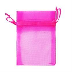 AussieSuperStore Party Essentials Organza Bag Mini Hot Pink Organza Bag Mini Hot Pink | Gift Bags | Christmas Gift Bags 9331468002154 VCSB10-HP