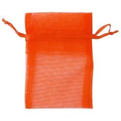 AussieSuperStore Party Essentials Organza Bag Mini Orange Organza Bag Mini Orange | Gift Bags | Christmas Gift Bags 9331468002192 VCSB10-OR