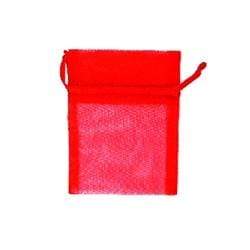 AussieSuperStore Party Essentials Organza Bag Mini Red Organza Bag Mini Red | Gift Bags | Christmas Gift Bags 9331468002215 VCSB10-R