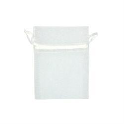 AussieSuperStore Party Essentials Organza Bag Mini White Organza Bag Mini White | Gift Bags | Christmas Gift Bags 9331468002239 VCSB10-WH