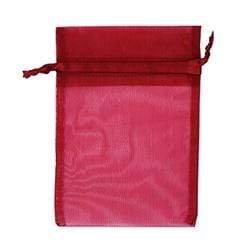 AussieSuperStore Party Essentials Organza Bag Small Burgundy Organza Bag Small Burgundy | Gift Bags | Christmas Gift Bags 9331468001980 VCSB17-BU