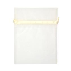 AussieSuperStore Party Essentials Organza Bag Small Cream Organza Bag Small Cream | Gift Bags | Christmas Gift Bags 9331468001997 VCSB17-CR