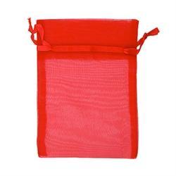 AussieSuperStore Party Essentials Organza Bag Small Red Organza Bag Small Red | Gift Bags | Christmas Gift Bags 9331468002079 VCSB17-R