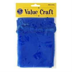 AussieSuperStore Party Essentials Organza Bag Small Royal Blue Organza Bag Small Royal Blue | Gift Bags | Christmas Gift Bags 9331468002062 VCSB17-RB