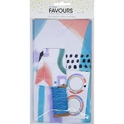 AussieSuperStore Party Essentials Paper Botanical Gift Bag Kit Paper Botanical Gift Bag Kit | Birthday Party Packages | Mini Gift Bag 9323823195038 FAV17008