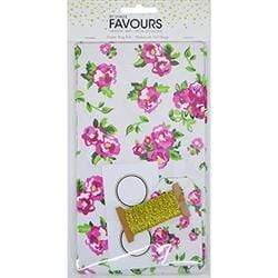 AussieSuperStore Party Essentials Paper Floral Gift Bag Kit Paper Floral Gift Bag Kit | Birthday Party Packages | Mini Gift Bag 9323823195052 FAV17010