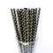 AussieSuperStore Party Essentials Paper Straws - Black with White Polka Dots Paper Straws - Black with White Polka Dots | Party Supplies CBMPAPSTRAWBLKWHIDOTS