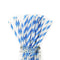 AussieSuperStore Party Essentials Paper Straws - Blue Stripes Party Pack Paper Straws - Blue Stripes Party Pack | Party Supplies CBMPAPSTRAWSTRIPSBLU